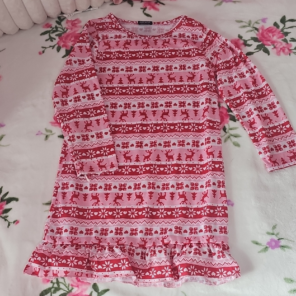 Red and White Patterned PJs